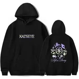 Katseye Two-Sided Graphic Sweatshirt, Katseye Anime 2-Sided Pullover Hoodie for Men & Women