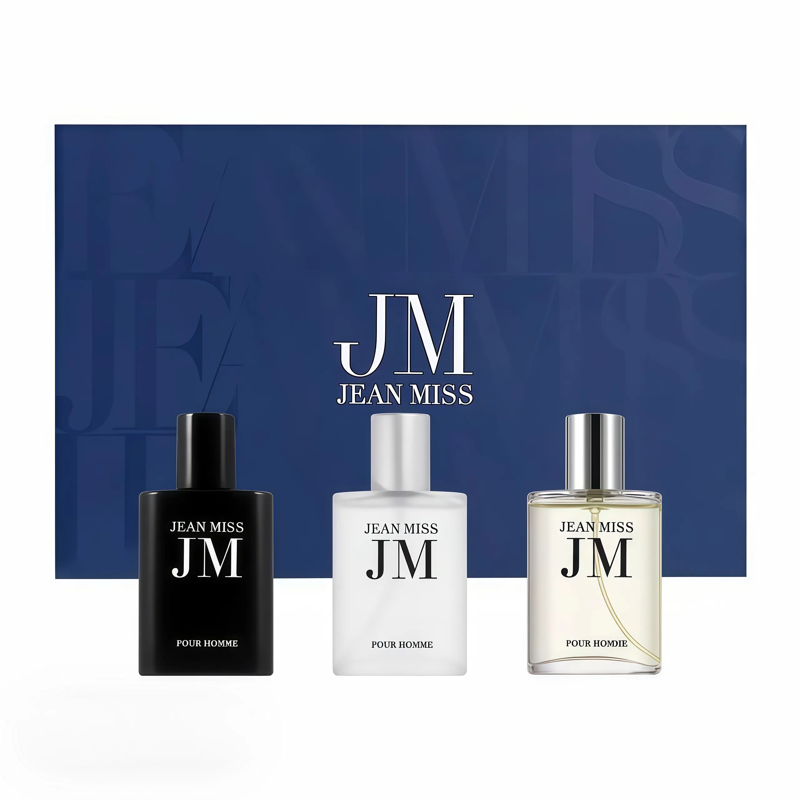 JEAN MISS Men's Three-Piece Perfume Gift Set-30ml*3-A woody fragrance with jasmine, citrus, cedar, and vanilla-men colognes-perfume for men-vanilla perfume-long lasting perfumes-perfect gift set-fragrance product-parfum woody-daily travel distinct scent