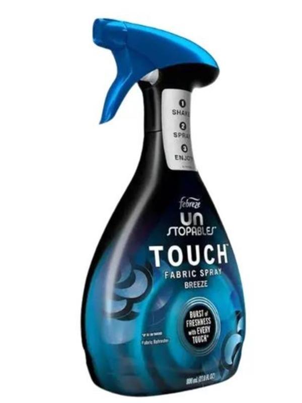 Febreze Unstopables Touch Fabric Spray and Odor Fighter, Fresh & Breeze, 16.9 oz, Pack of 2