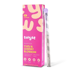 Twyst Blood Yuzu & Cherry Blossom Skinny Mocktail Mixer with 5 Calories No Added Sugar for Effortless Entertaining - Drink, Beverage