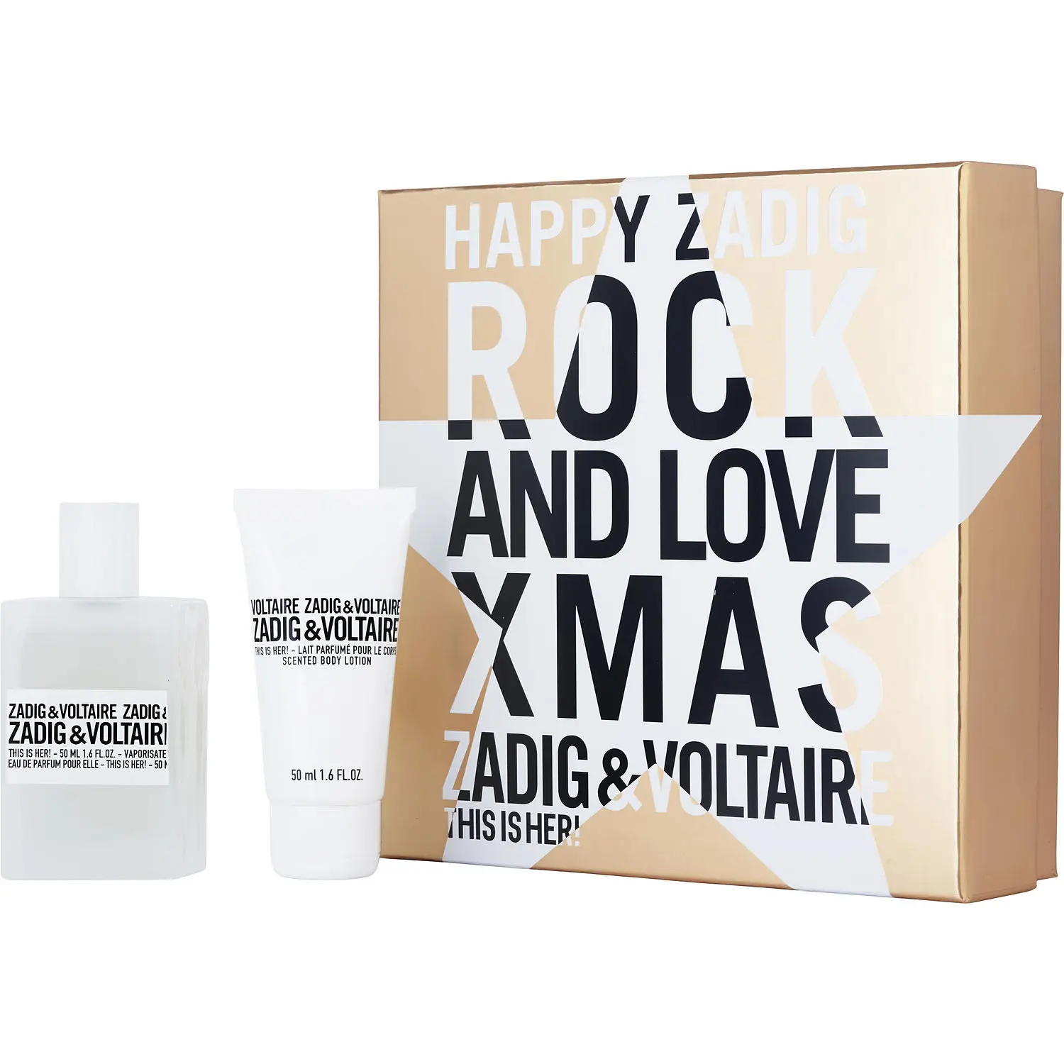 Zadig & Voltaire This Is Her! Set-Eau De Parfum Spray 1.6 Oz & Body Lotion 1.6 Oz For Women