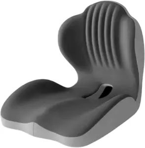 SakerPlus Ergonomic Memory Foam Seat Cushion with Lumbar Support, Back Pain Relief for Long-Sitting Users, Office Chair-Car Seat-Stool Furniture Accessory Thoughtful Gift for Parents