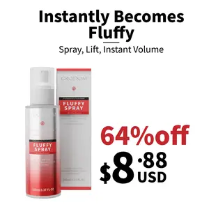 GRODOM No-Wash Day Fluffy Spray 100ml Coconut Oil Infused Haircare Gel for Effortless Volume Heat Protection up to 230°C Clump Proof Blowout Volumizing Lengthening Curl Mousse