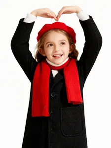 【 LUOBOKIDS 】 Children's woolen coat for autumn and winter, suitable for children with a height of 90-160cm, Western college style coat, winter warm jacket, Casual Comfy Jacket