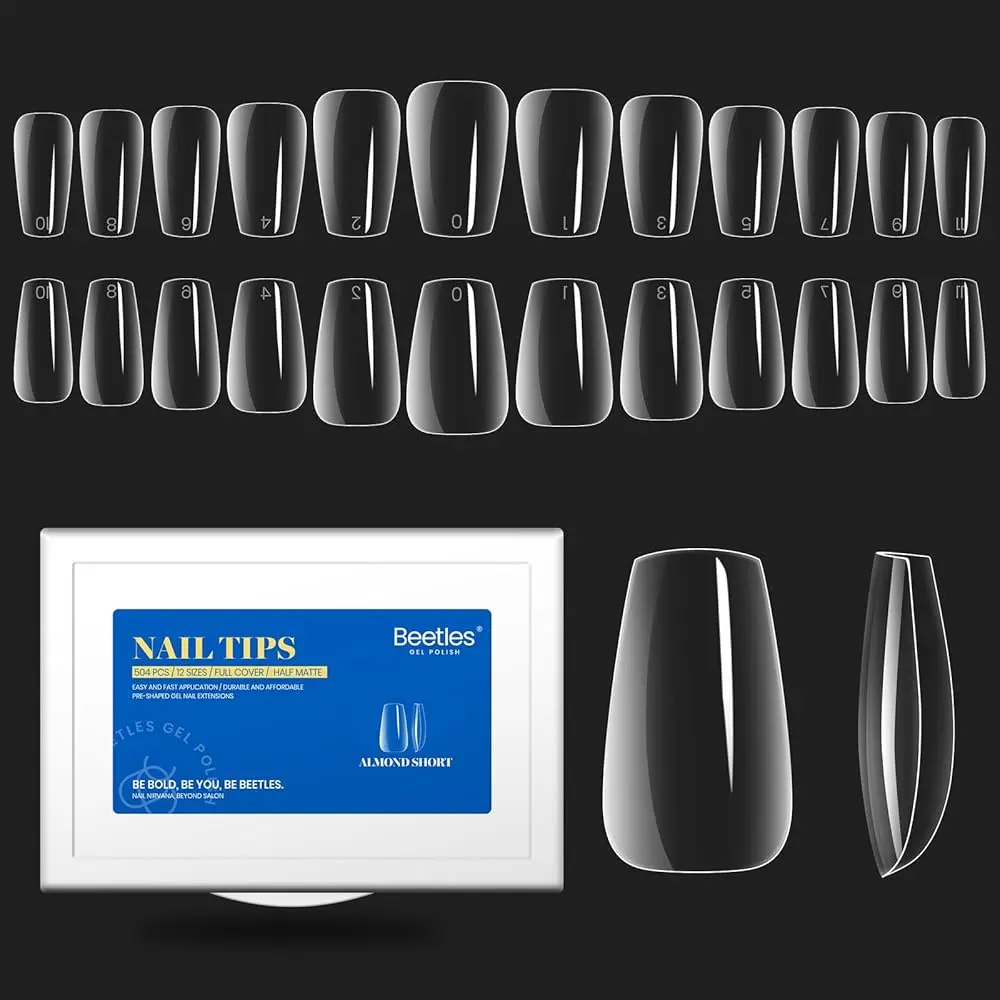 504Pcs Clear Short Coffin