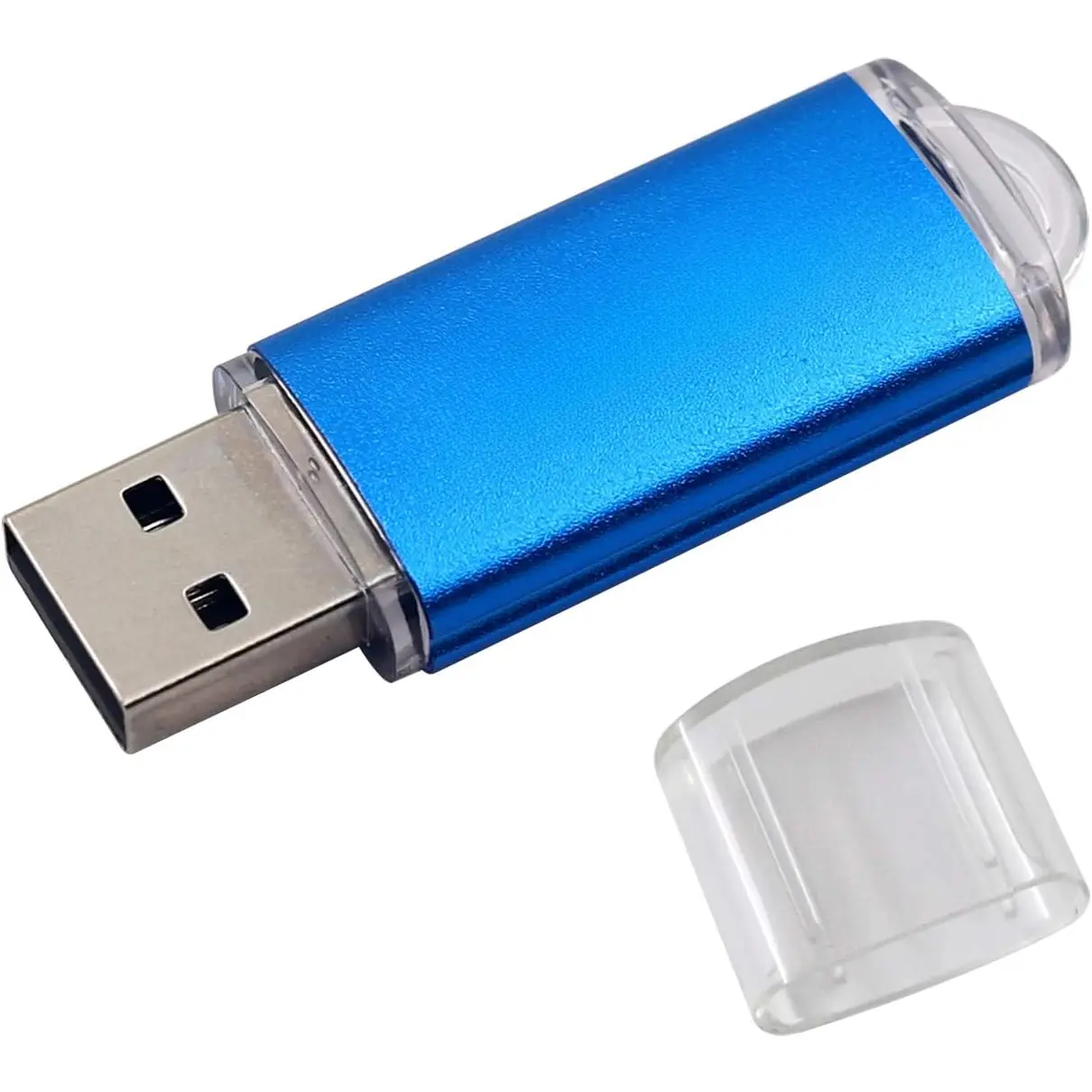 32GB Blue USB 2.0 Flash Drive - Good Value Package, Easy Carry, Easy to Use External Memory Storage for Computers, Linux Systems, Office Data Needs