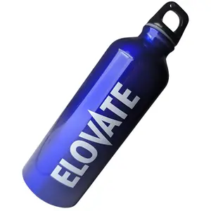 ELOVATE - 17 oz Aluminum Water Bottle - BPA Free Uninsulated Water Aluminum Bottle for Sports, Hiking, Travel