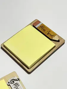 Personalized Teacher Sticky Note Holder | Laser Engraved Teacher Appreciation or Back to School Gift for Teachers or Educators