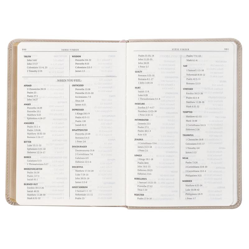 KJV Holy Bible, Compact Vegan Leather Red Letter Edition - Ribbon Marker, King James Version, Taupe (KJV Compact Editions) Imitation Leather – July 1, 2024