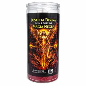 Divine Justice Reversal 14-Day Prepared Candle – Spiritual Protection & Negative Energy Return Ritual