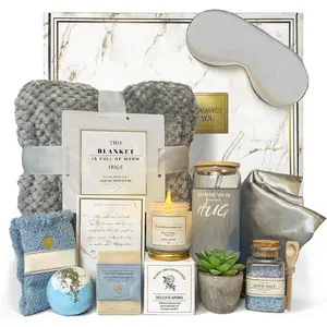 Get Well Soon  Baskets For Women,12PC Get Well Gifts for Women After ,Birthday Gifts,Care Package,Grief Gifts,Sympathy Gifts,Condolences  Basket (grayish)