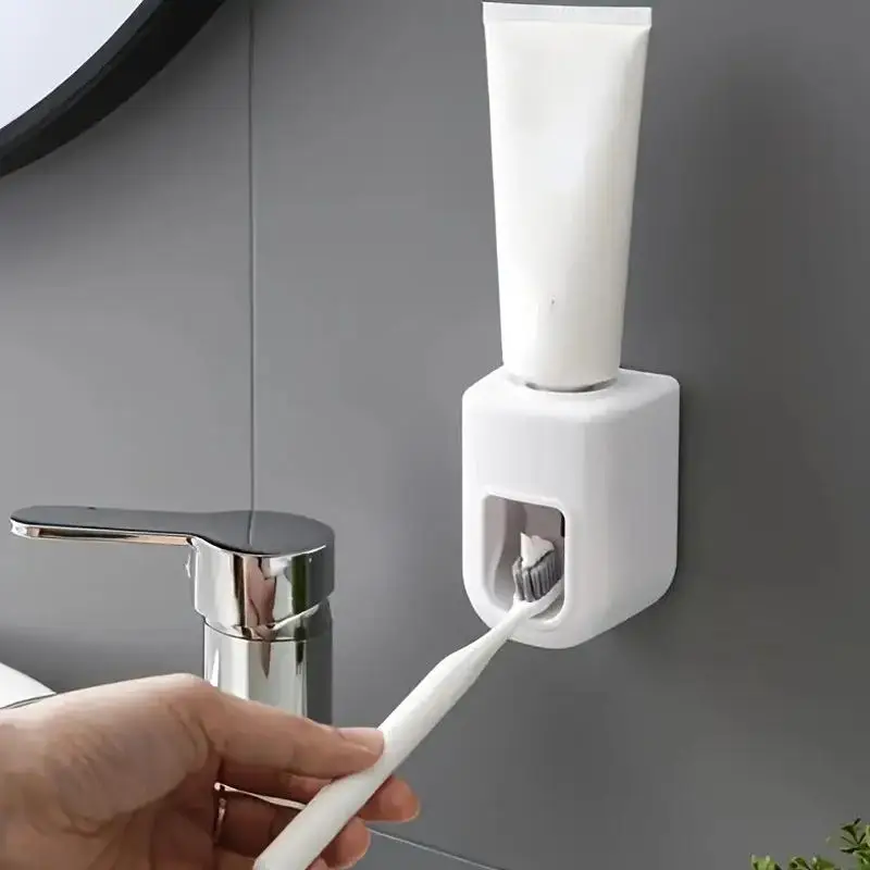 Wall Mounted Automatic Toothpaste Squeezer, Quantitative Toothpaste Holder, Toothpaste Dispenser, Bathroom Accessories, Home Supplies