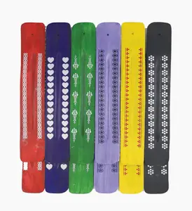 (1) Metal & Wooden Incense Burners 10" for Aromatherapy, Zen, Spa, Reiki, Meditation