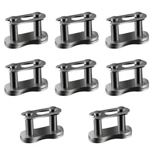8 Pcs Chain Master Links, Motorcycle Chain Connector, Master Link Replacement For 50cc-125cc ATV,Quad 4 Wheeler,Pocket Bike