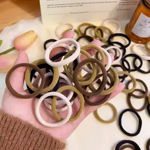 Soft Hair Ties Set, Elastic Hair Bands, No-Crease Ponytail Holders, 20 Pack