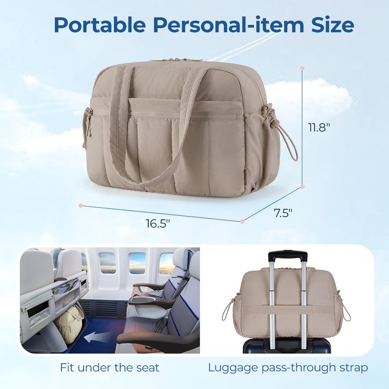 BAGSMART Puffy Water-Resistant Gym Travel Duffel Bag for Women with Wet Pocket, Carry on Weekender Bags, Water Resistant Workout Bag Sports Gym er Bags, Water Resistant Workout Bag Sports Gym TikTokShopHolidayHaul