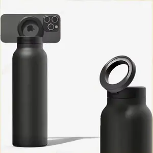 Magnetic Phone Holder Water Bottle - Convenient and Practical Solution for On-The-Go Use - Drinkware, Tumbler