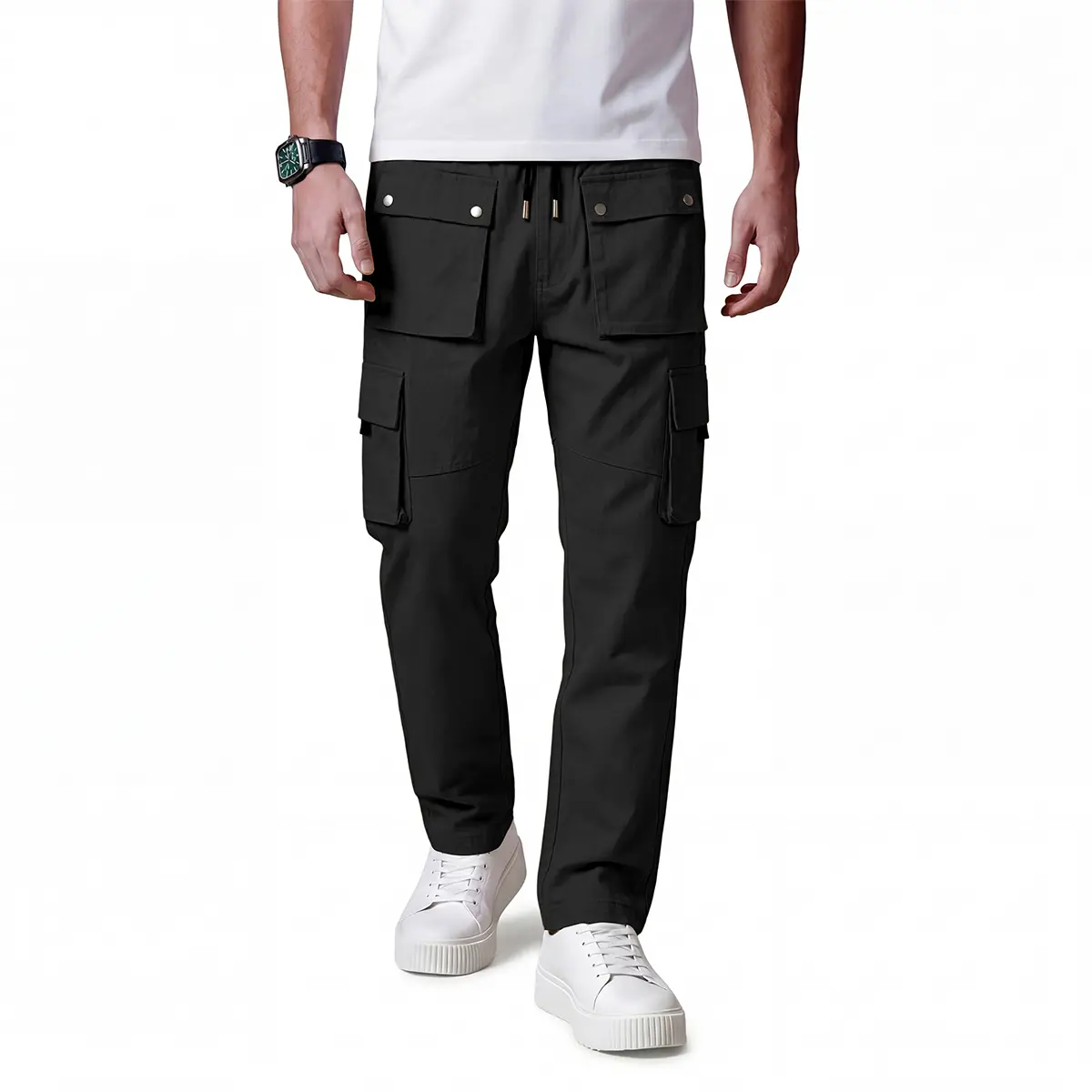 GINGTTO Men's Cargo Pants Multi Pocket Utility Work Pants Relaxed Fit Streetwear Tactical Trousers Y2K Casual Pants