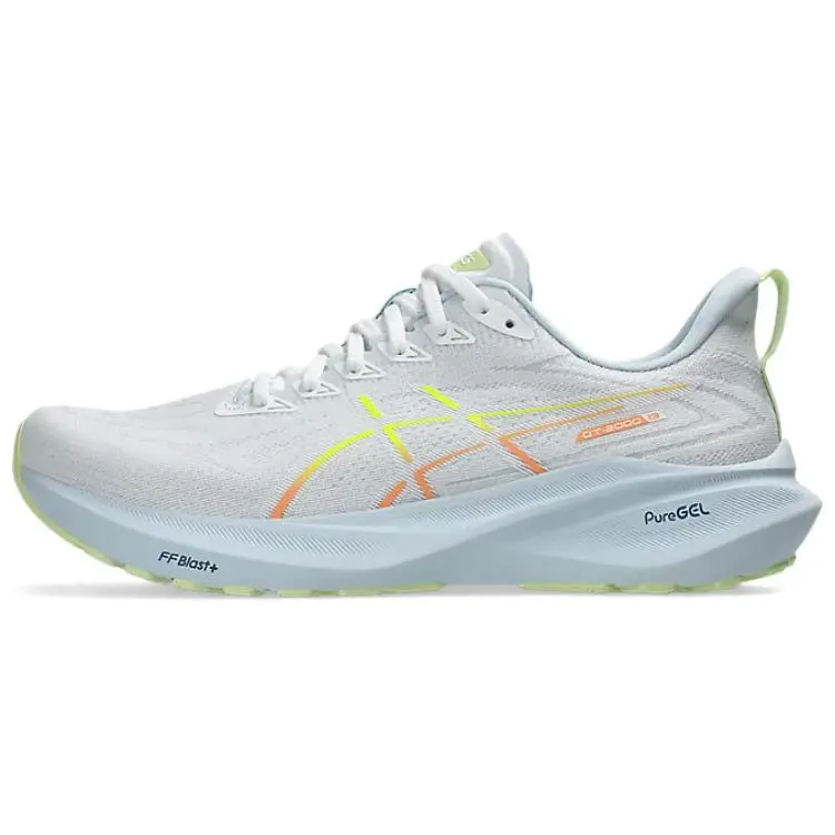 ASICS GT 2000 13 White Lime Aqua Comfort Low Top Running Shoes Men's 1011B861-100