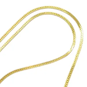 20"inch 3mm gold plated chain necklace, Everyday Minimalistic Chain