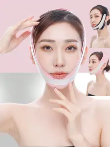 Reusable V-Line Lifting Mask, Double Chin Reducer for Face Contouring and Skin Tightening, Facial Sculpting Strap with Secure Fit
