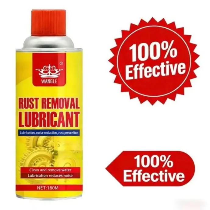 180mL Multi-Purpose Rust Remover Spray for Metal and Automotive Use – Lubricates, Helps Prevent Rust, and Reduces Squeaks