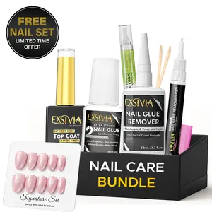 EXSIVIA Complete Nail Care Bundle Nail Products Nail Care Liquid nails kit set nail kit nail tech supplies