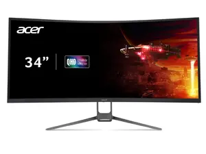 Acer Nitro EDA343CUR J0bmiippx 34" 1000R 21:9 Curved QHD (3440 x 1440) FreeSync Premium Gaming Monitor, 120Hz Refresh Rate, 1ms (VRB), sRGB 99%, VESA Mounting Compliant (2 x DP 1.2, 2 x HDMI 2.0)