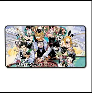 [5 Samples] SwagMeister Clover Mousepad - Asta, Yami, Noelle, Magna, Yuno Large Size, Black Clover Anime Desk Mat