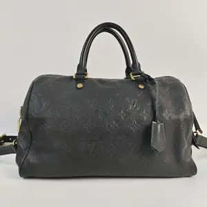 Pre-owned Louis Vuitton LEATHER Crossbody Bags Speedy Bandouliere 30 Monogram Empreinte 【BF 12Z】YS1484