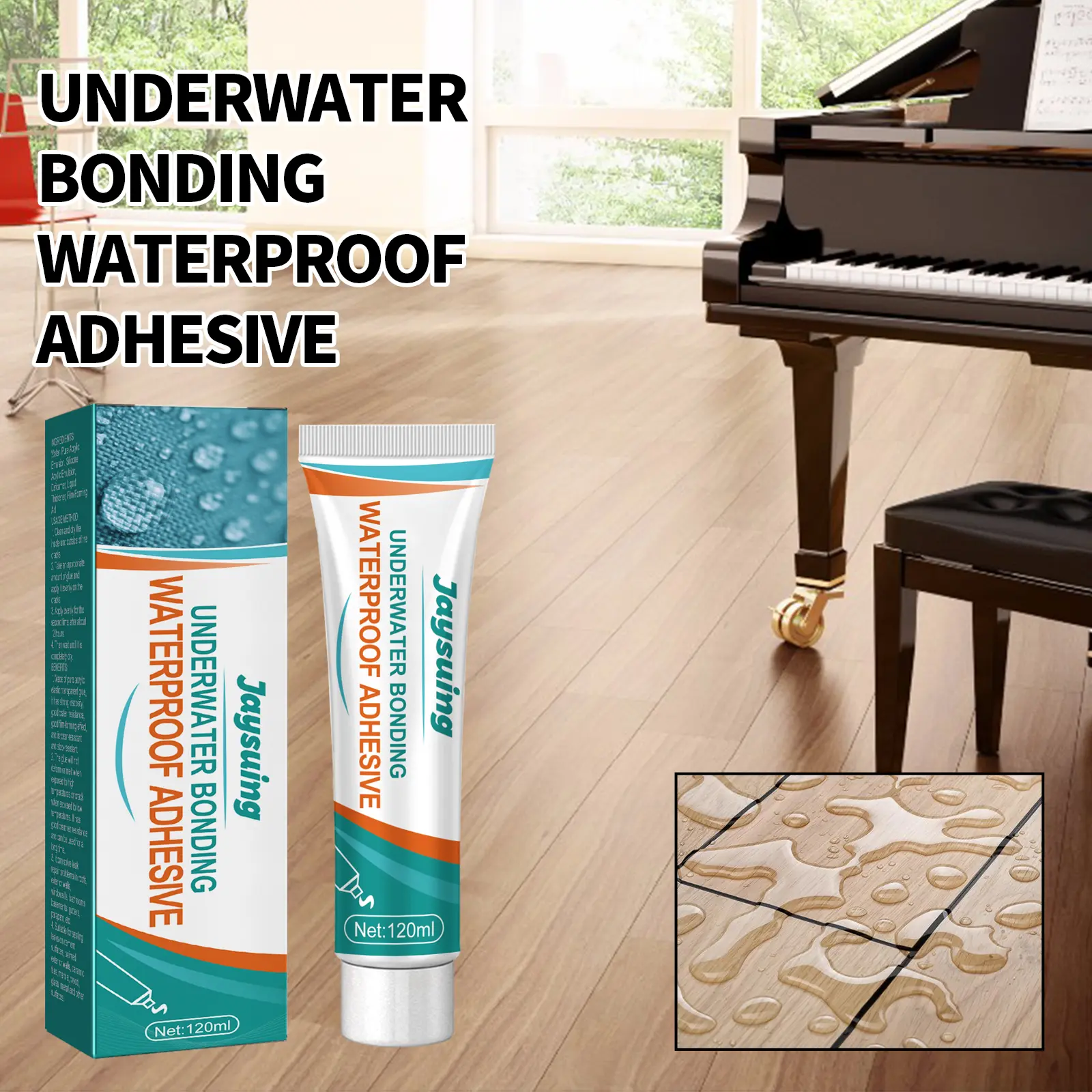 Jaysuing Underwater Bonding Waterproof Adhesive Fish Tank Glass Wooden Barrel Sewer Tube Leakproof and Waterproof Sealant