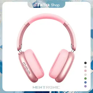 WENTRONIC Y01 Over-Ear Wireless Bluetooth Headphones with Basic ANC--Up to 48-hour playtime, hybrid noise reduction and Hi-Fi sound. Foldable design with soft comfy ear cushions & built-in mic. Compatible with iOS & Android. Summerwins.