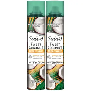 Suave Dry Shampoo, Sweet Coconut 2-Pack