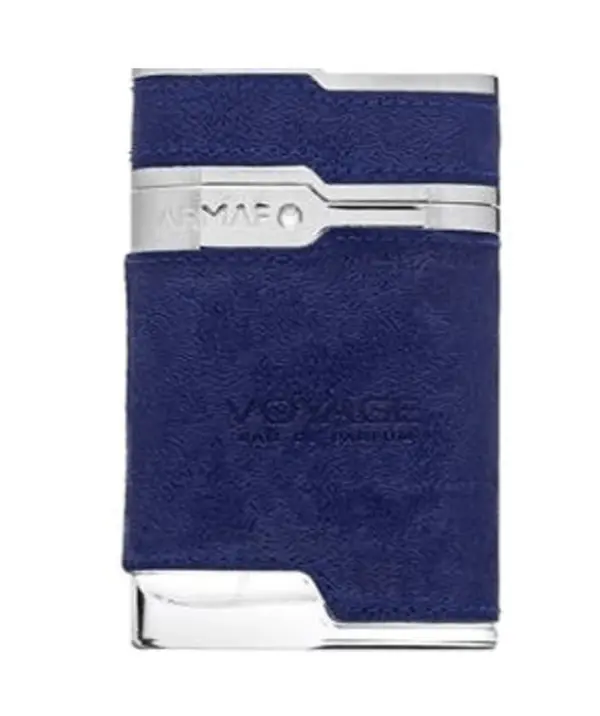 Armaf Voyage Blue Men's EDP, 3.4oz Aromatic Woody-Blue-Citrus Spicy Fragrance, EDP Liquid Colognes for Men