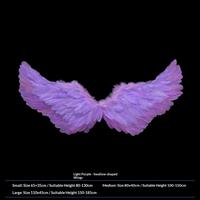 Light purple swallow-shaped wings