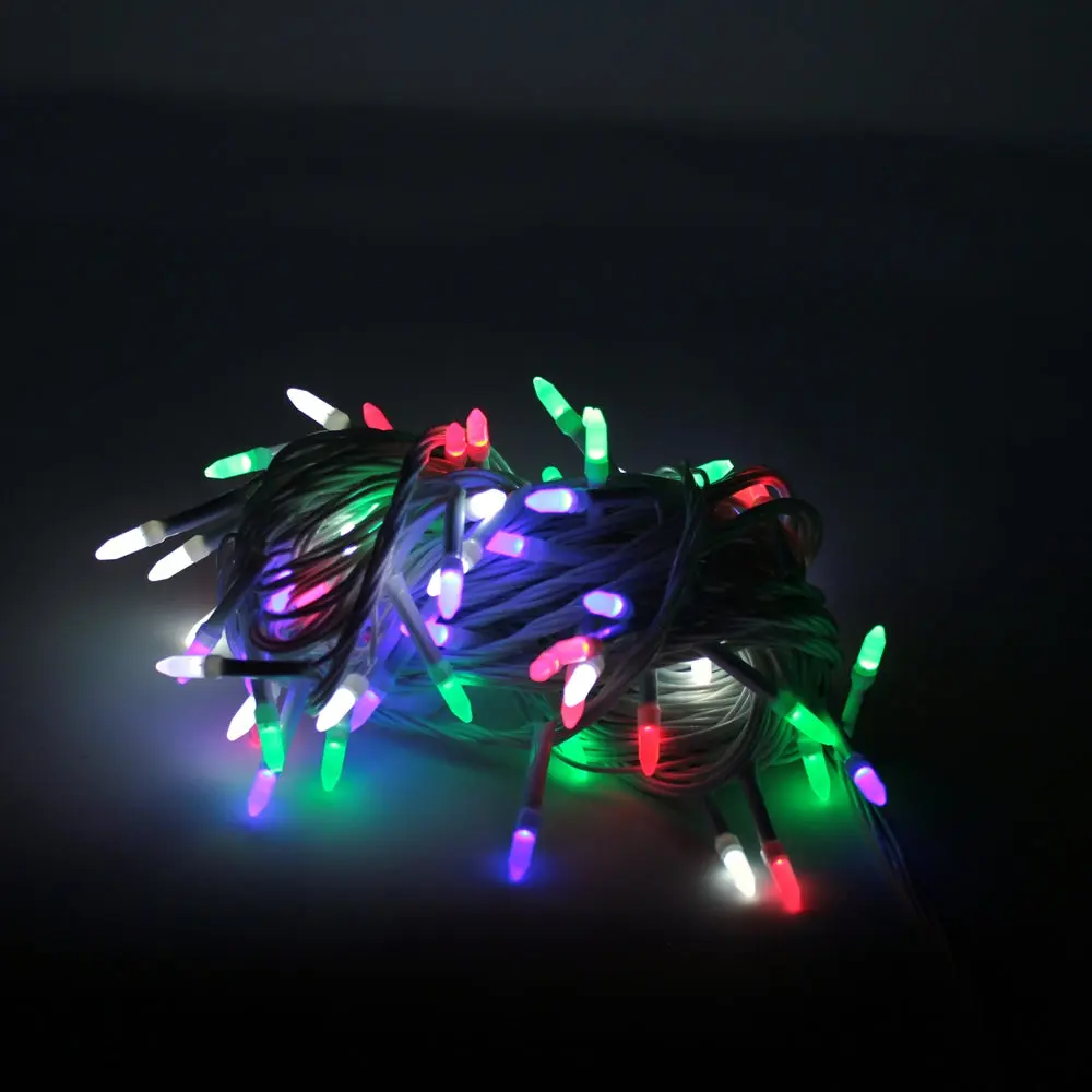 Perfect Holiday 100 LED Multicolor String Lights with Music Indoor Outdoor Decorative Lighting 32FT