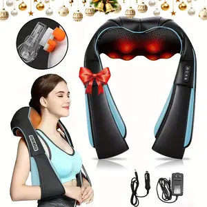 Heated Neck and Shoulder Massager, Neck Shoulder Relaxer, Acupressure Neck Massage Gift, Ideal for Elders and Partners, Deep Muscle Relief