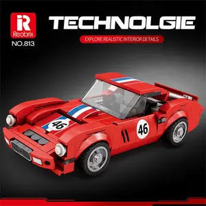 Reobrix Technologie NO.808 Vintage Series Classic Sports Car Building Block Set - Super Classic Car Model Assembly Toy for Kids Aged 6+