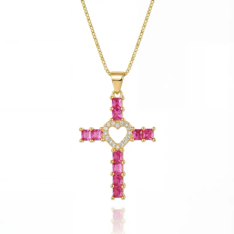 ”Cross my heart” necklace
