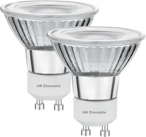 LED GU10 Range Hood Light Bulbs, LED Stove Appliance Light Bulb, Kitchen Light Replacement Halogen Light Bulb, 50W Equivalent, Warm White 3000K, 6W 550 Lm, Dimmable,Waterproof IP65 Pack of 2