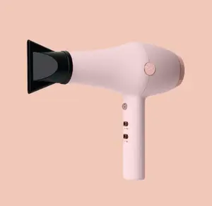 L'ANGE HAIR - Soleil Ionic Blush Blow Dryer - 3 Heat Settings, 2 Airflow Settings, Cool Shot for Style Lock-In, Professional Length Cord, Powerful Lightweight Hair Dryer for Smooth Blowouts, Ionic Hair Dryer, Powerful Dryer