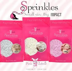 Pink Zebra Signiture Sprinkles 3.75oz bag Premium non-toxic scented soy flameless wax melts Home fragrance Aromatherapy Candle alternative