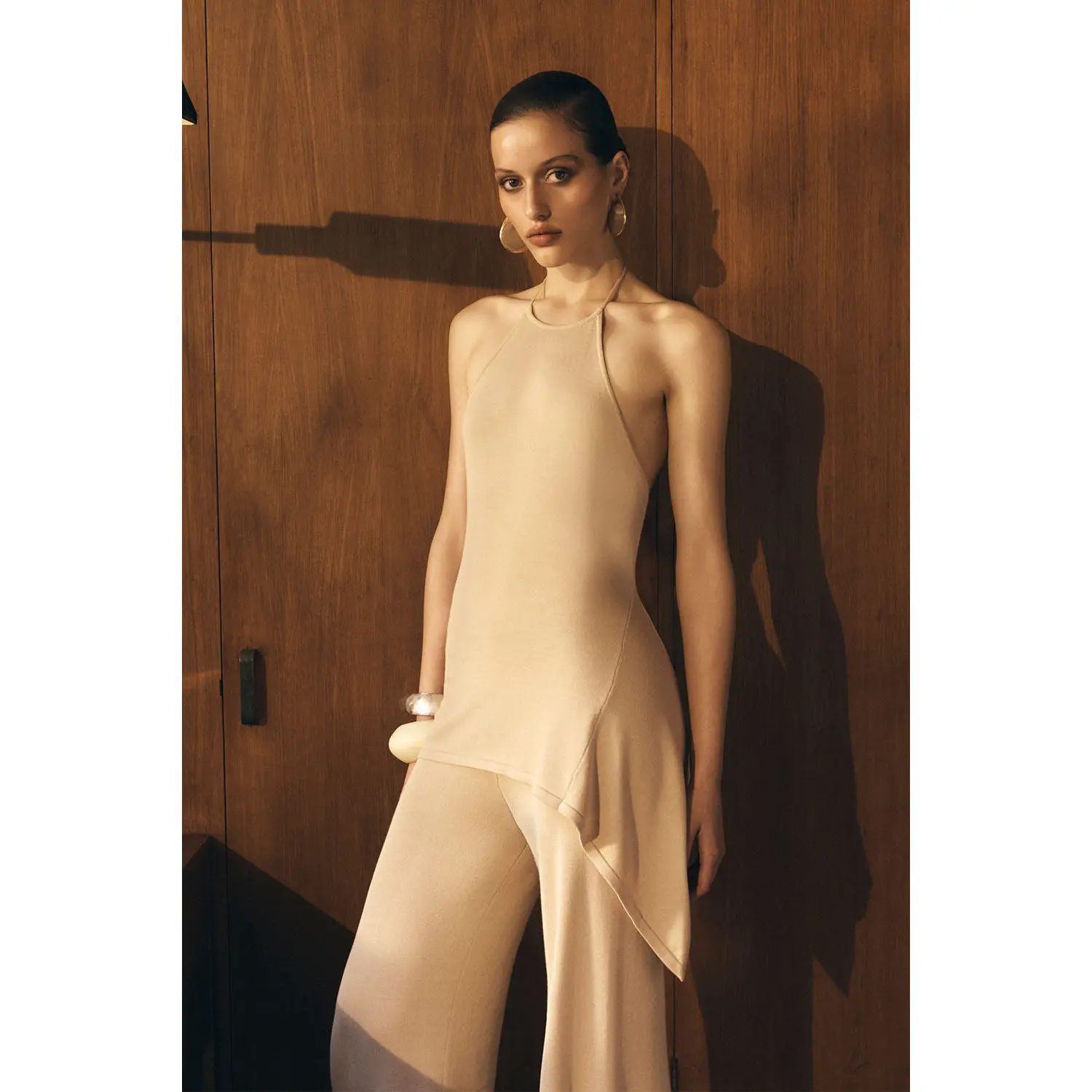 Tula Longline Knit Top - Natural