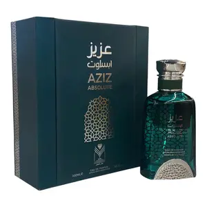 Almas Aziz Absolute Eau De Parfum 3.4 Fl Oz 100 ML Long Lasting Fragrance for Men with Oud Amber & Musk Notes