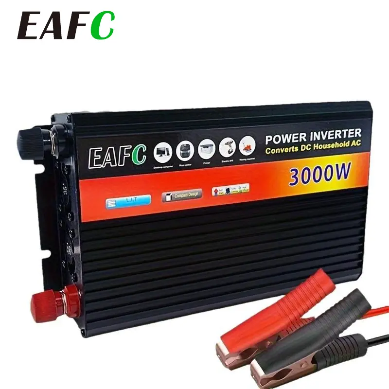 EAFC 3000W Peak/1500W Continuous Portable Power Inverter - Heavy 