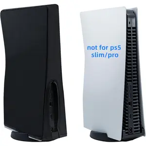 Dust Cover for PS5, Precision Cut Protective Case Anti Scratch Waterproof Cover Sleeve for Playstation 5 Console Digital Edition and Ultra HD Edition - Black (NOT for PS5 Slim/Pro)