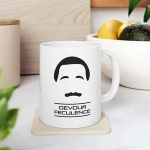 Devour Feculence Mug, Severance Mug, Severed, SVRD, Lumon Mug, Milchick, Innie, Outie, Unique Coffee Cup, Lumen Mug, Lumon Cup