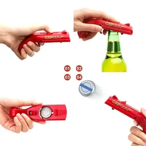 Cap Gun Beer Bottle Opener Portable Beverage -Drinking Opening Gun