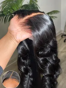Gabrielle Hair Glueless Wigs Body Wave Lace Wig Human Hair Ready To Wear Wiogs Pre Cut Pre Plucked 6X4 7X5 Hd Transparent  Lace Closure Wig Brazilian Wig For Women 180% Density TikTokShopBlackFriday