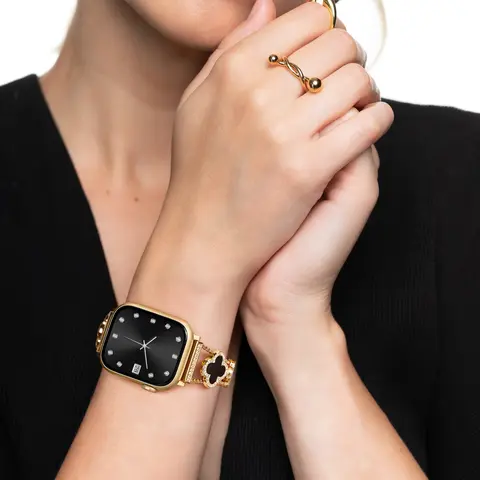 Metal Chain Diamond Bracelet for Apple Watch - Compatible Ultra 2/Ultra/Series 11-1/SE/SE2 (38-49mm) Women Dressy Strap, Accessories, Wearable